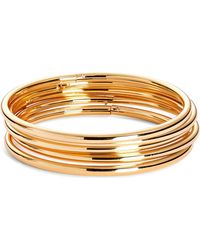 BaubleBar - Alexia Set Of 5 Hinged Bangles - Lyst