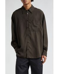 Lemaire - Relaxed Fit Double Pocket Button-up Shirt - Lyst