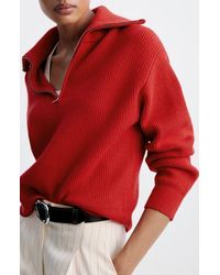 Mango - Quarter Zip Sweater - Lyst