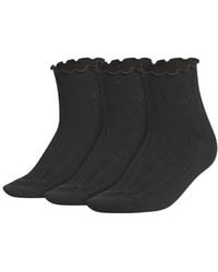 adidas - Assorted 3-Pack Ruffle Rib Ankle Socks - Lyst