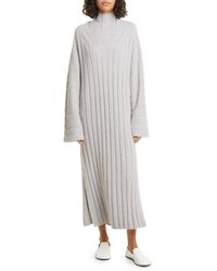 Loulou Studio - Badu Long Sleeve Wool & Yak Hair Blend Rib Sweater Dress - Lyst