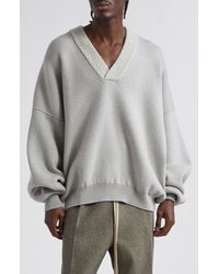 Fear Of God - Virgin Wool Blend V-neck Sweater - Lyst