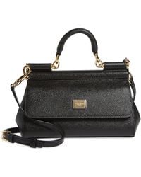 Dolce & Gabbana - Small Sicily East West Leather Satchel - Lyst