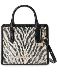 Brahmin - Cami Croc Embossed Leather Satchel - Lyst