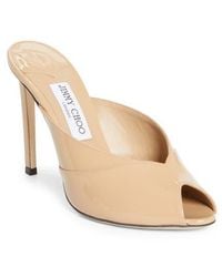 Jimmy Choo - Brigitte Peep Toe Mule - Lyst