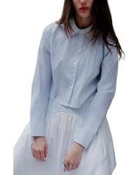 Fleur du Mal - Poplin Button Down Shirt - Lyst