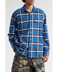 Givenchy - Lumberjack Plaid Cotton Button-up Shirt - Lyst