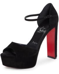 Christian Louboutin - Sandaloo Peep-Toe Sandal - Lyst