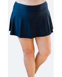 Calypsa - Plus Size Flowy Swim Skirt With Shorts - Lyst