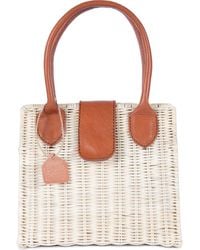 Jelavu - Piper Structured Rattan Handbag - Lyst