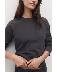 Mango - Fluid Cotton Sweatshirt - Lyst