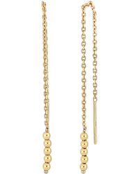 Bony Levy - 14k Gold Beaded Threader Earrings - Lyst