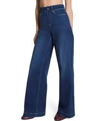 Spanx - Spanxshape Everywear High Waist Wide Leg Jeans - Lyst