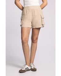 Thread & Supply - Darana Stripe Linen Blend Shorts - Lyst