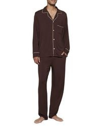 Eberjey - William Stretch Tencel Modal Long Pajamas - Lyst