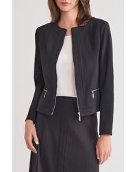 Misook - Front Zip Ponte Jacket - Lyst