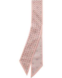 Tory Burch - Basketweave Ribbon Reversible Tie Scarf - Lyst