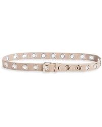 Ada - Uma Grommet Leather Belt - Lyst