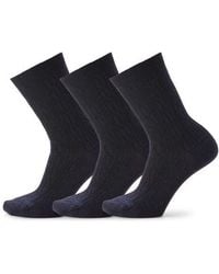Smartwool - Everyday 3-Pack Wool Blend Cable Crew Socks - Lyst