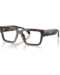 Versace - 55Mm Rectangle Optical Glasses - Lyst