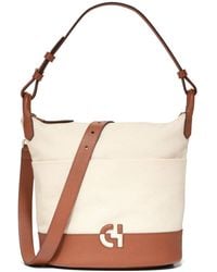 Cole Haan - Essential Soft Canvas & Leather Bucket Bag - Lyst