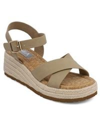 MIA - Nikky Ankle Strap Platform Wedge Sandal - Lyst
