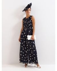 Phase Eight - Maxine Spot Tie-Waist Maxi Jumpsuit - Lyst