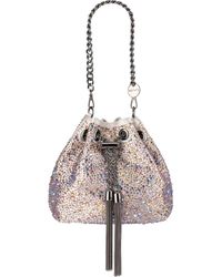 OLGA BERG - Mika Crystal Drawstring Top Handle Bag - Lyst