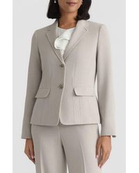 Kasper - Pebble Crepe Two-Button Blazer - Lyst