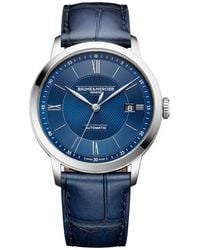 Baume & Mercier - Classima Automatic Leather Strap Watch, 40Mm - Lyst