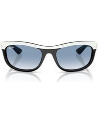 Ray-Ban - 62Mm Balorama Gradient Rectangle Sunglasses - Lyst