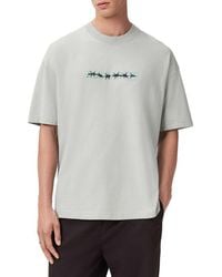 AllSaints - Deterent Cotton Graphic T-Shirt - Lyst