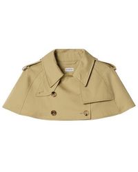 Burberry - Gabardine Trench Capelet - Lyst