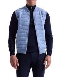 Bugatchi - Quilted Cotton Zip Sweater Vest - Lyst