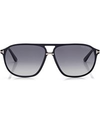 Tom Ford - Bruce 61mm Polarized Navigator Sunglasses - Lyst