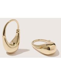 Otiumberg - Sterling Roscida Drop Hoop Earrings - Lyst