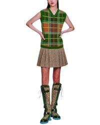 Anna Sui - Plaid Sweaters Vest - Lyst