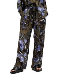 AllSaints - Tyler Batu Floral Print Wide Leg Pants - Lyst