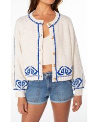 Roxy - Jovie Cotton Blend Cardigan - Lyst