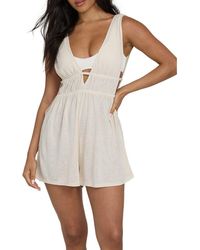 Billabong - Golden Sun Cover-Up Romper - Lyst