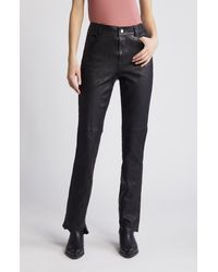 AllSaints - Pearson Slim Fit Leather Pants - Lyst