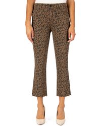 Kut From The Kloth Kelsey High Waist Ankle Flare Jeans - Multicolour