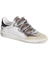 isabel marant beth sneakers silver