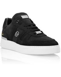 Philipp Plein - Nubuck Low Top Sneakers Cocco - Lyst