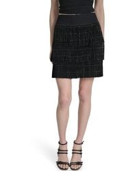 DKNY - Fringe Skirt - Lyst