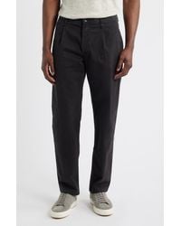 Rag & Bone - Evan Trim Fit Pleated Stretch Cotton Chinos - Lyst