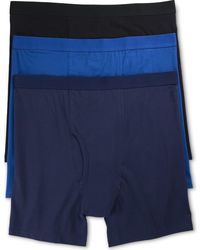 Harbor Bay by DXL - Big & Tall 3-Pk Solid Active Stretch 4 Inch Boxer Briefs - Lyst