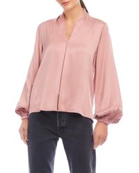 Fifteen Twenty - Kiera Balloon Sleeve Top - Lyst