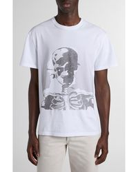 McQueen - Skull Graphic T-Shirt - Lyst
