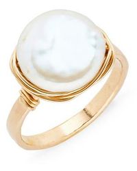 Nashelle - Semiprecious Stone Wire-Wrapped Ring - Lyst